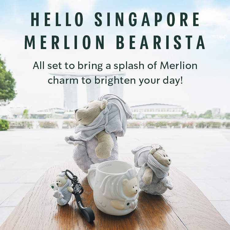 Starbucks SG60 Merlion Bearista Collection