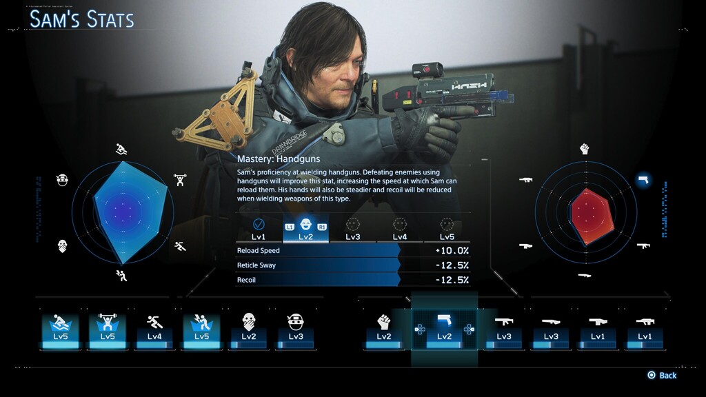 Death-Stranding 2 Review: Sam's Stats