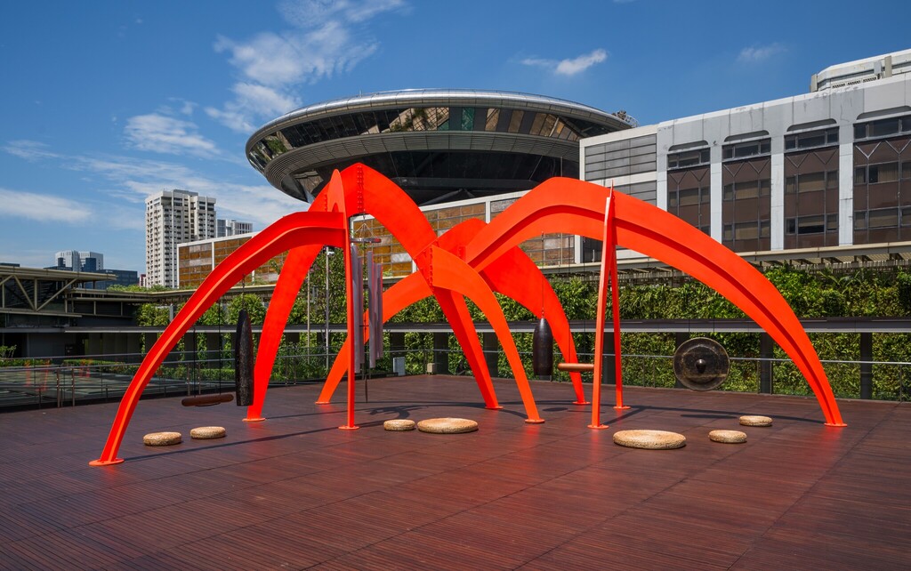 Singapore Biennale 2025: Installation view, Temple by Tuan Andrew Nguyen, National Gallery Singapore, 2025. Image courtesy of National Gallery Singapore
