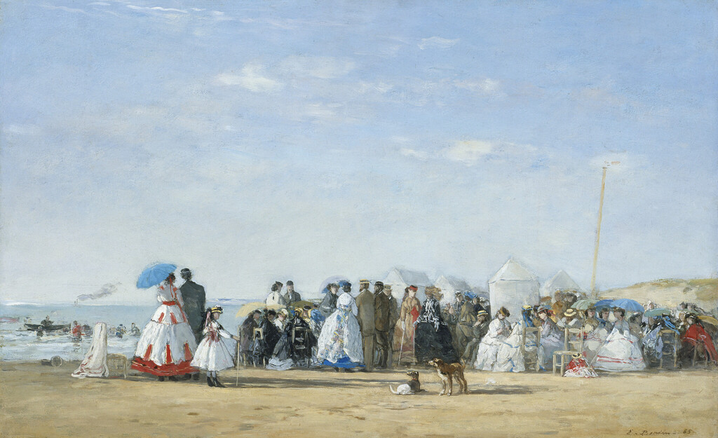 Into the Modern: Eugène Louis Boudin. Fashionable Figures on the Beach