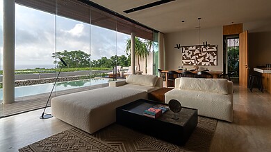 Lyvin Melasti Villas 2 Bedroom Ocean Villa Interior Shot of Living Room