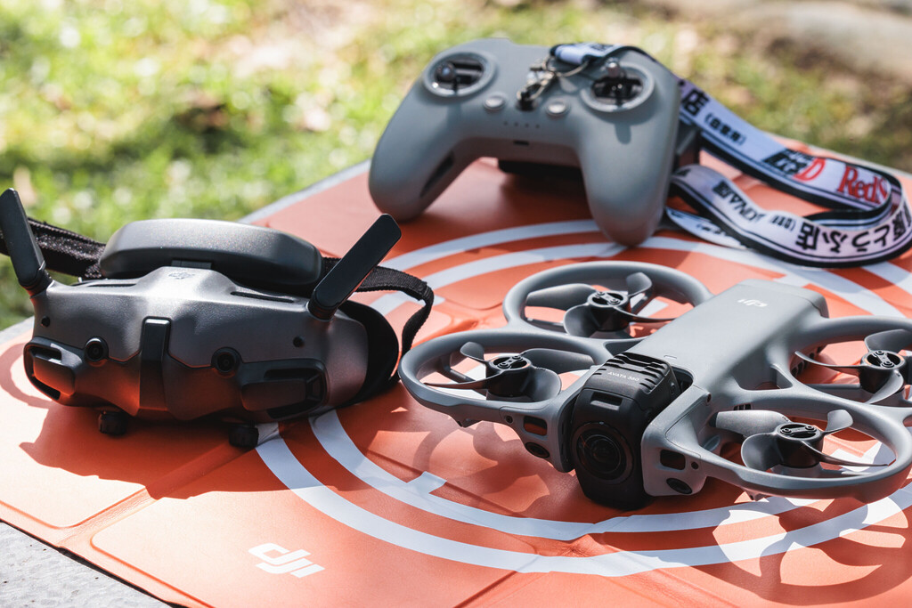 DJI Avata 360 Product Family Shot with Controller Mix
