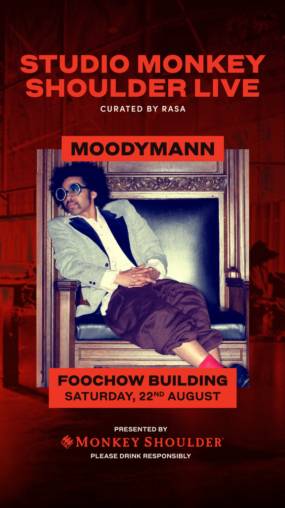 Studio Monkey Shoulder Live at Rasa Space with Moodymann Key Visual