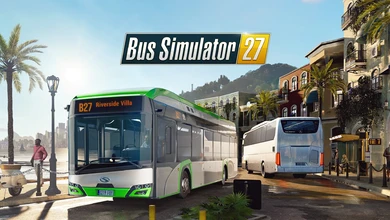 Coach buses on route B27 driving through the coastal streets of Felicia Bay