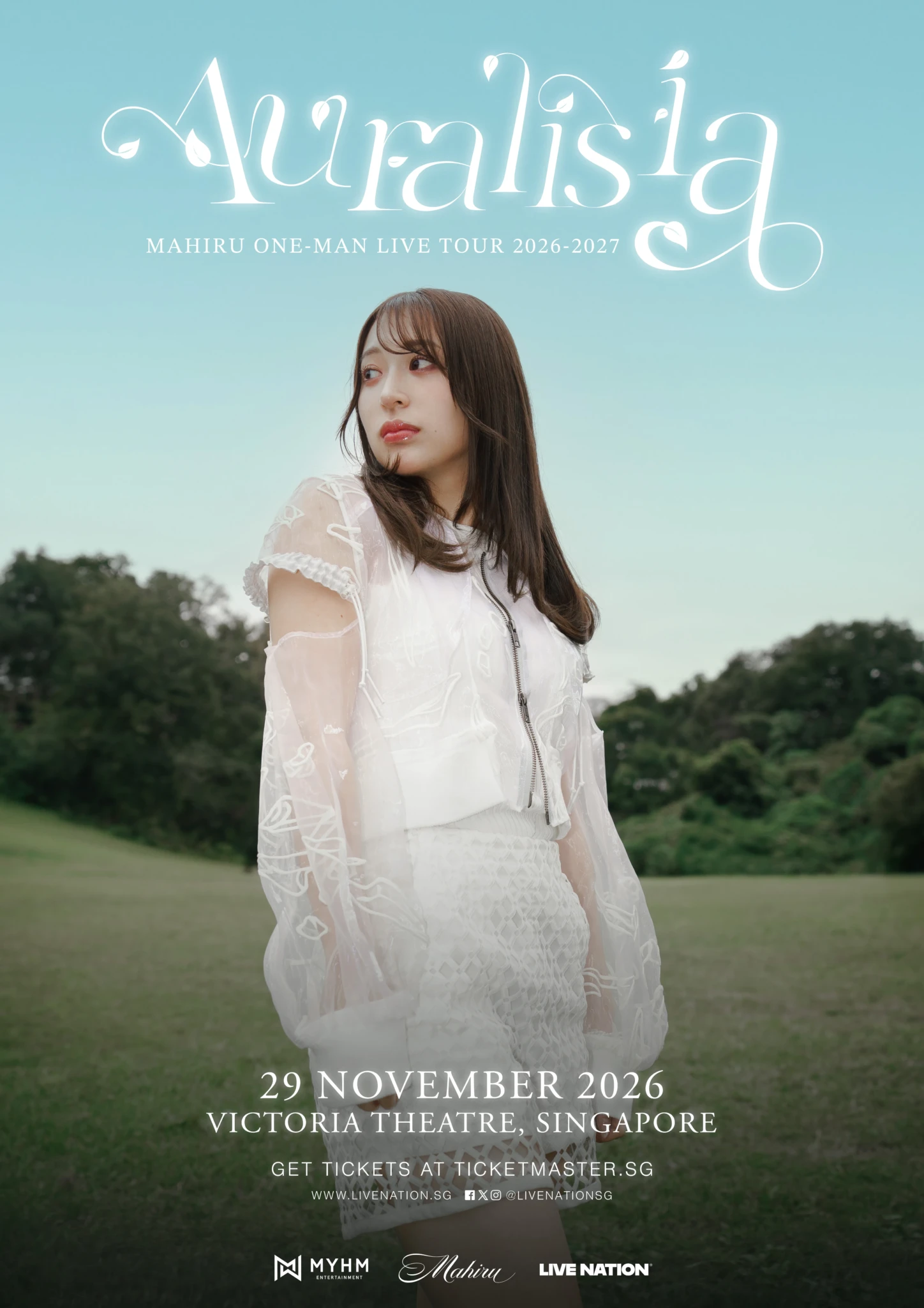 Mahiru in the key visual for her Auralisia one-man live tour