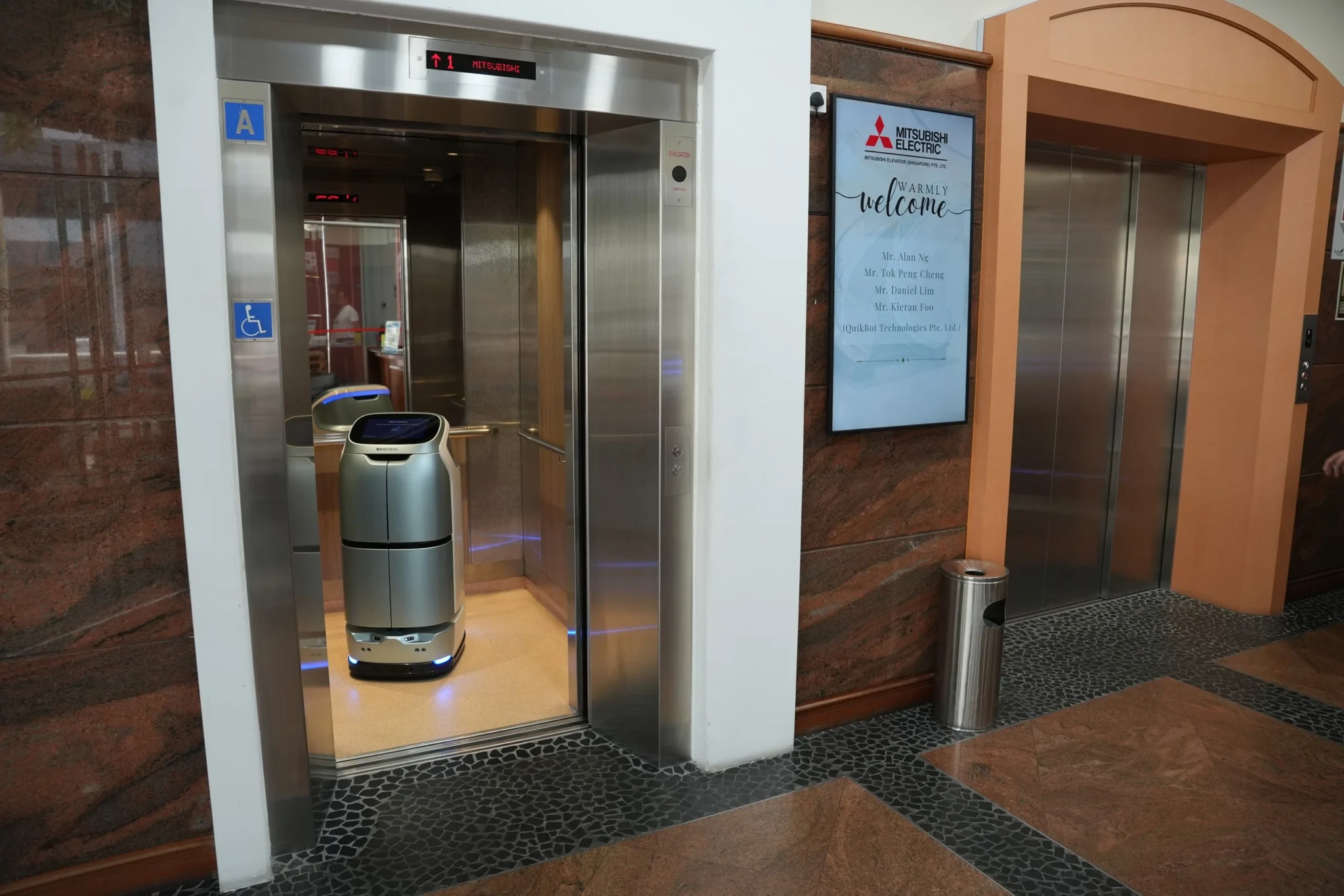 New Partnership Could Allow Cleaning Robots to Use Lifts Across Singapore