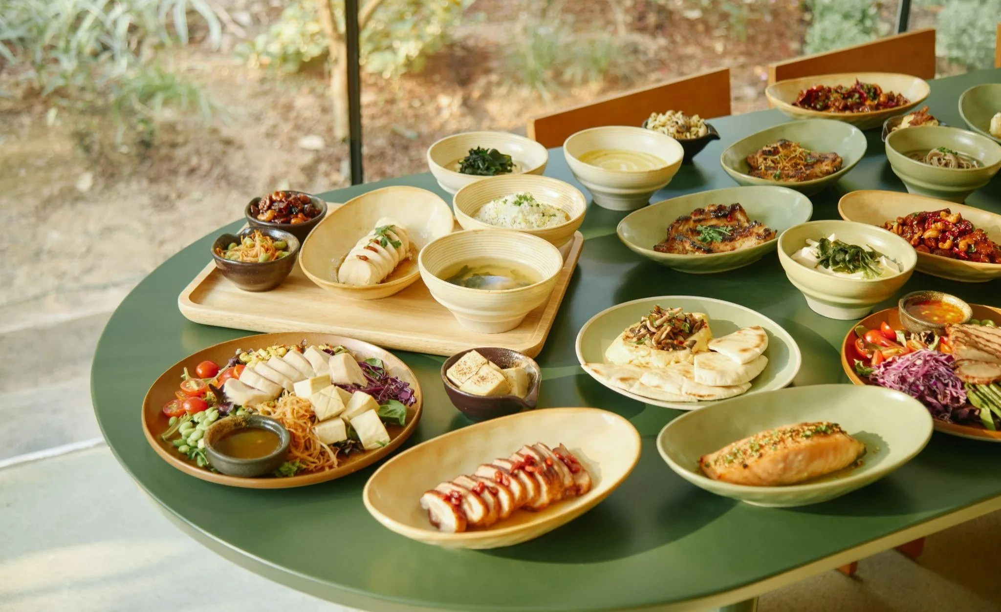 Shared Table's Nourish Plate, built on the Japanese Ichiju Sansai principle of one soup and three dishes