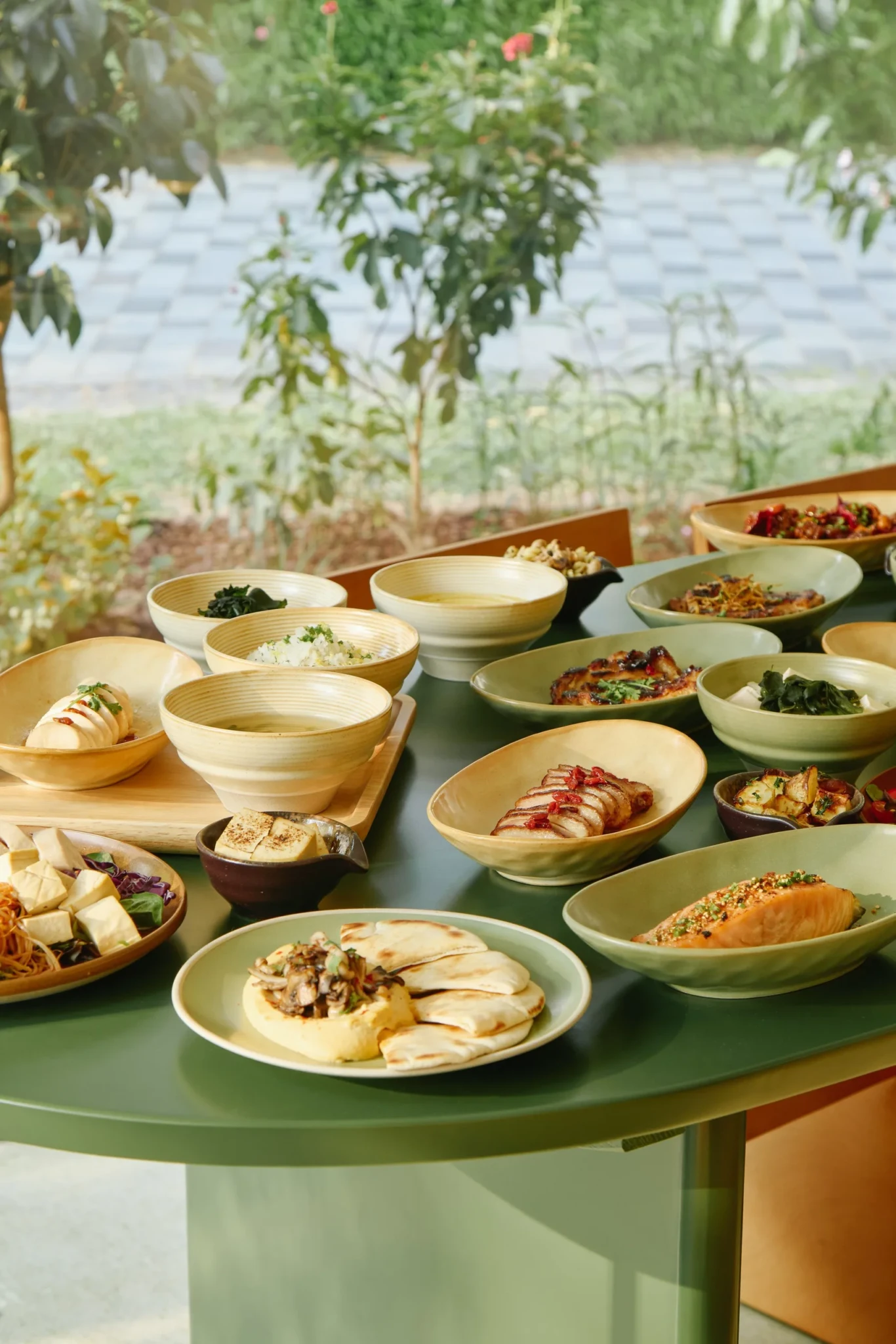 Shared Table's Nourish Plate, inspired by the Japanese principle of Ichiju Sansai, at Bishan-Ang Mo Kio Park