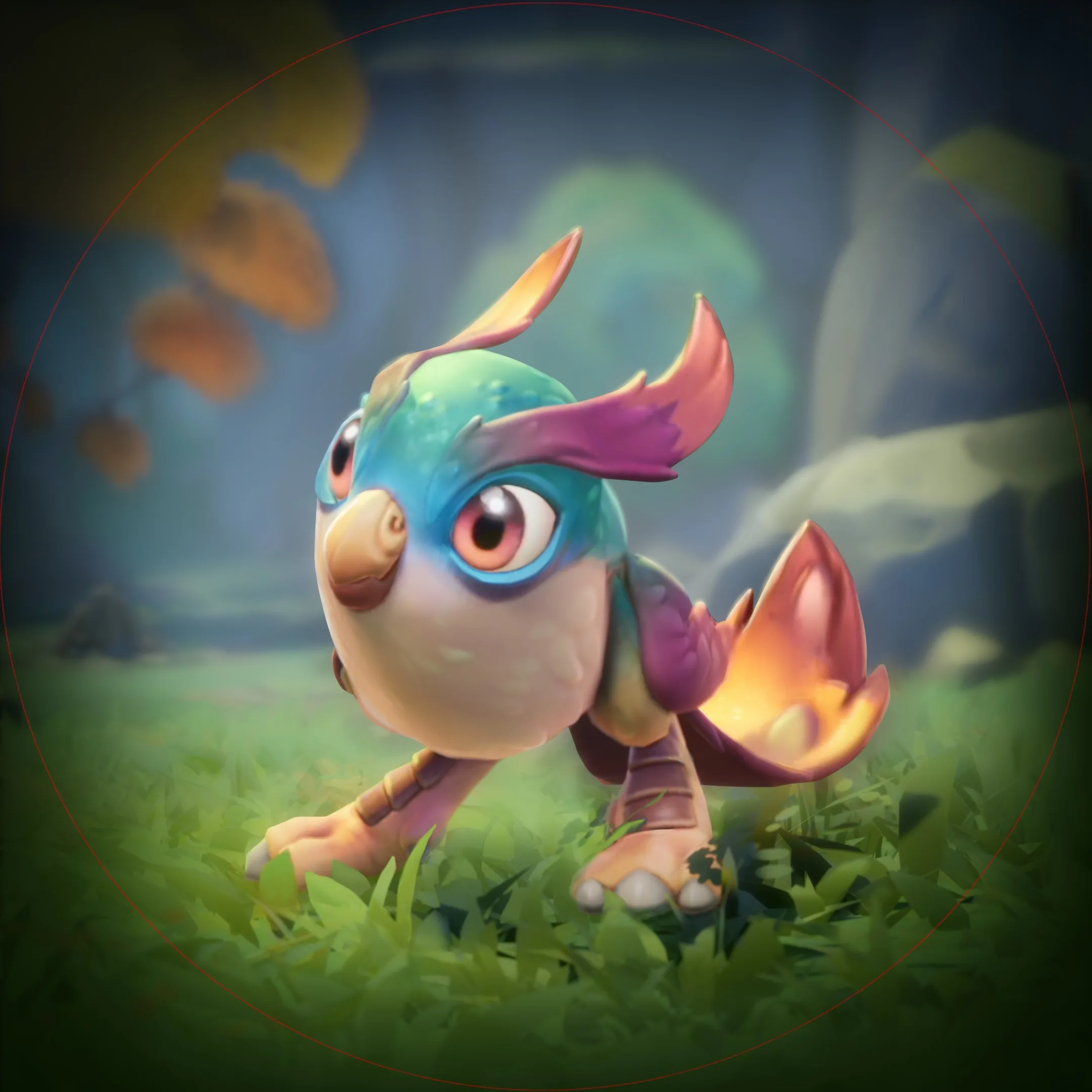 Spyro from Spyro: A Realm Beyond against a blurred natural background
