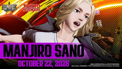 Manjiro "Mikey" Sano from Tokyo Revengers in his Fatal Fury: City of the Wolves Season 3 key art