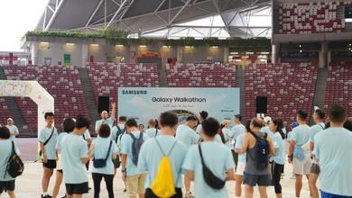 Participants gather at Samsung Singapore's Galaxy Walkathon at The Kallang