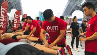 UFIT Games participants undergo fitness assessments conducted by UFIT Health staff at the event.
