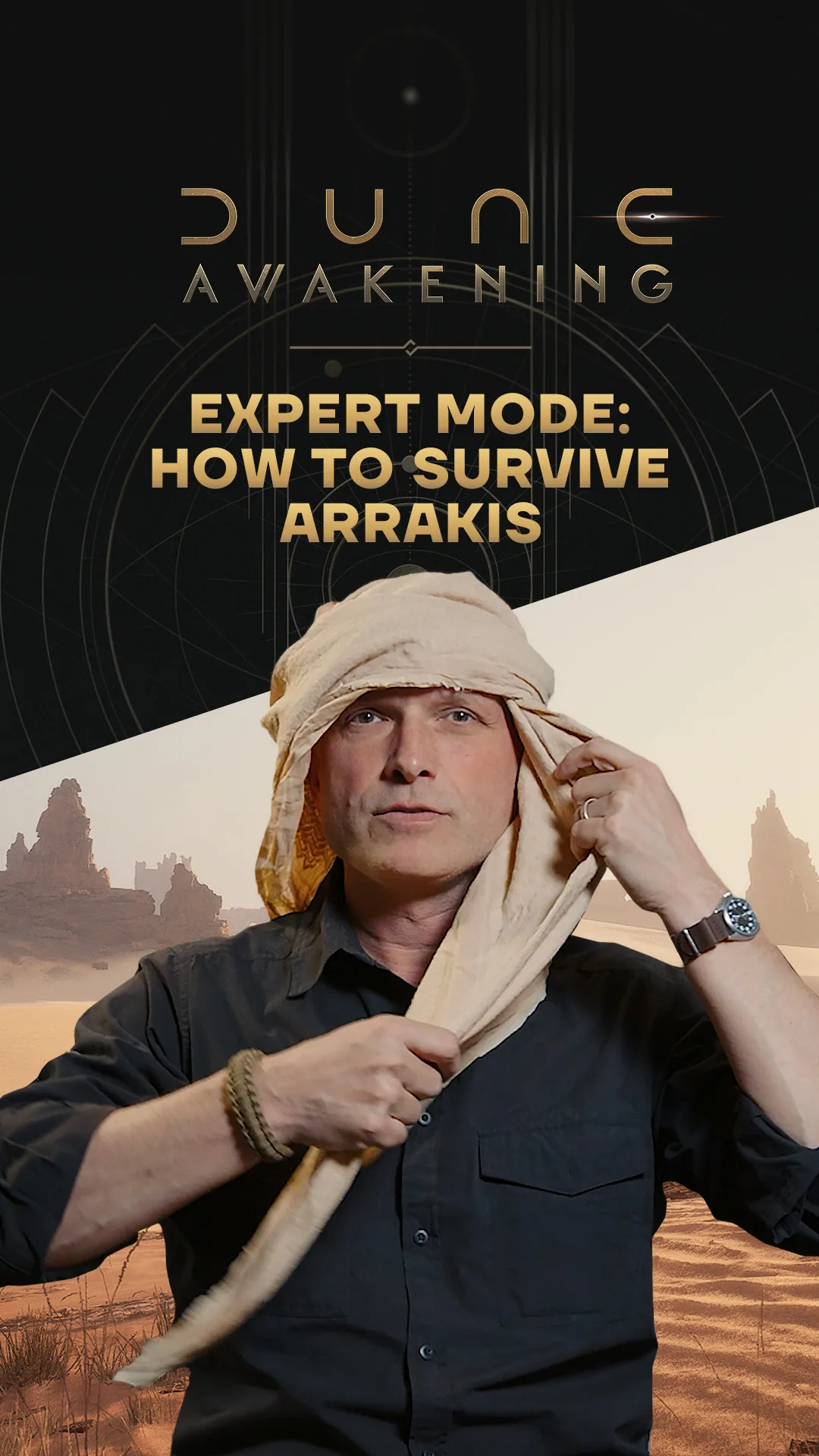 UK military survival expert John Hudson appears in Funcom's Dune: Awakening survival featurette