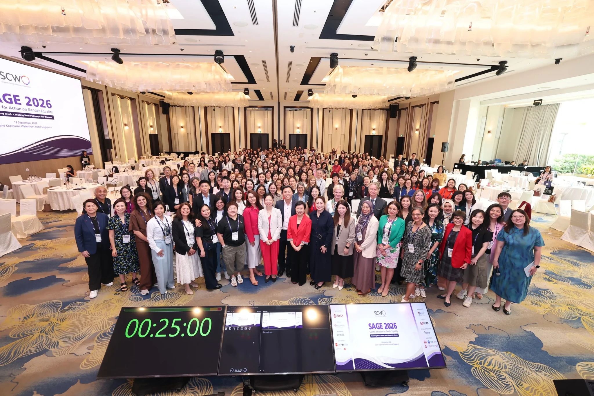 Attendees gather at the SAGE 2026 Summit for Action on Gender Equality in Singapore