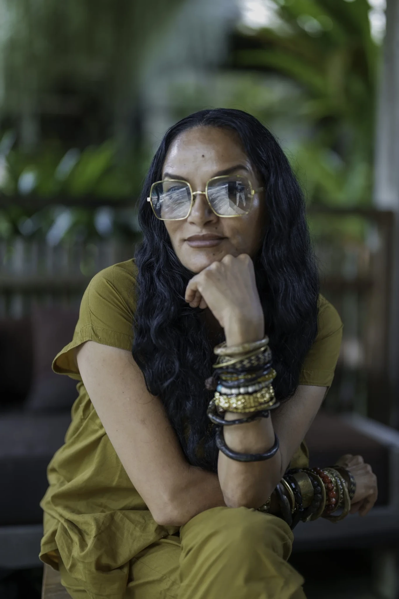 Portrait of Bandana Tewari, Lead Curator of What The Body Remembers, outdoors