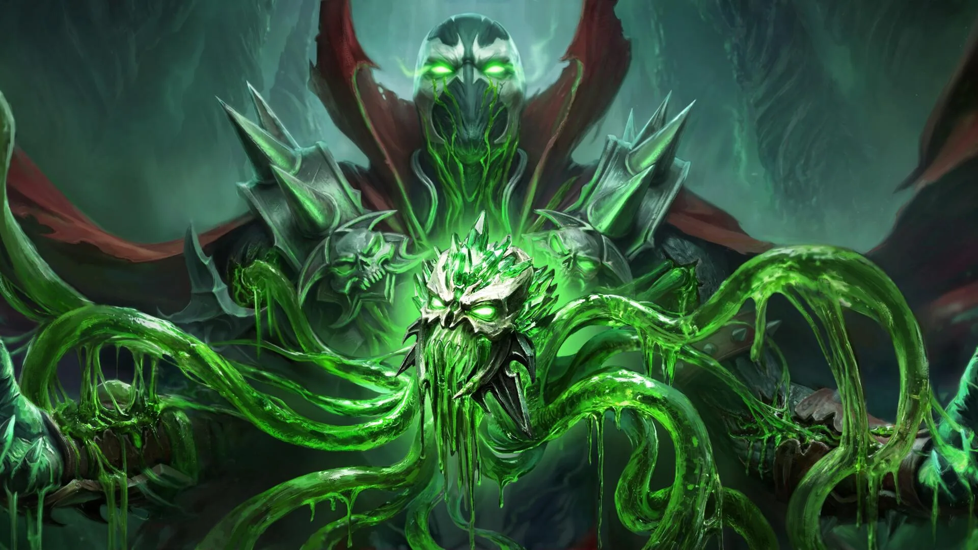 Legendary Gem artwork from the Diablo Immortal x Spawn collaboration