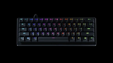 The Razer Huntsman V3 Pro Mini 8KHz keyboard in Razer's main key visual