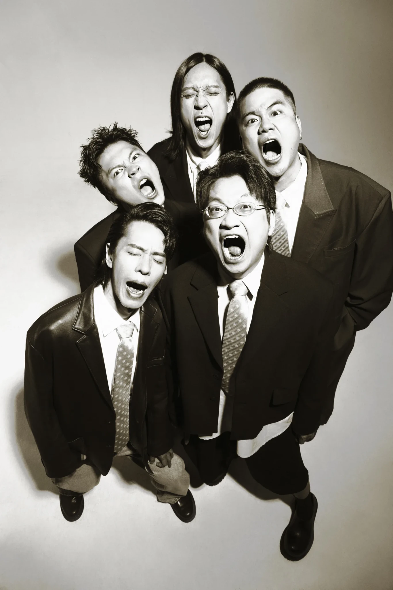 Sunset Rollercoaster pose together for a band portrait