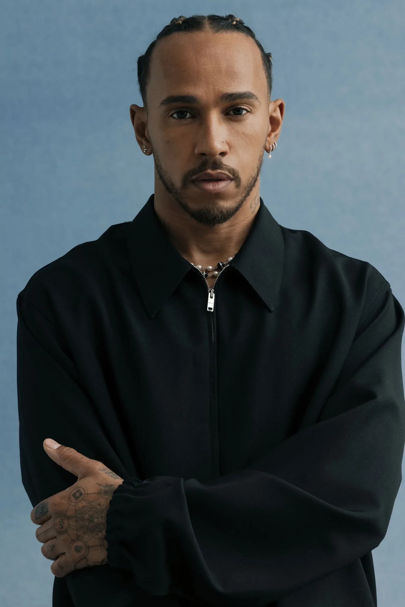 Portrait of Lewis Hamilton, founder of +44 and co-founder of Almave