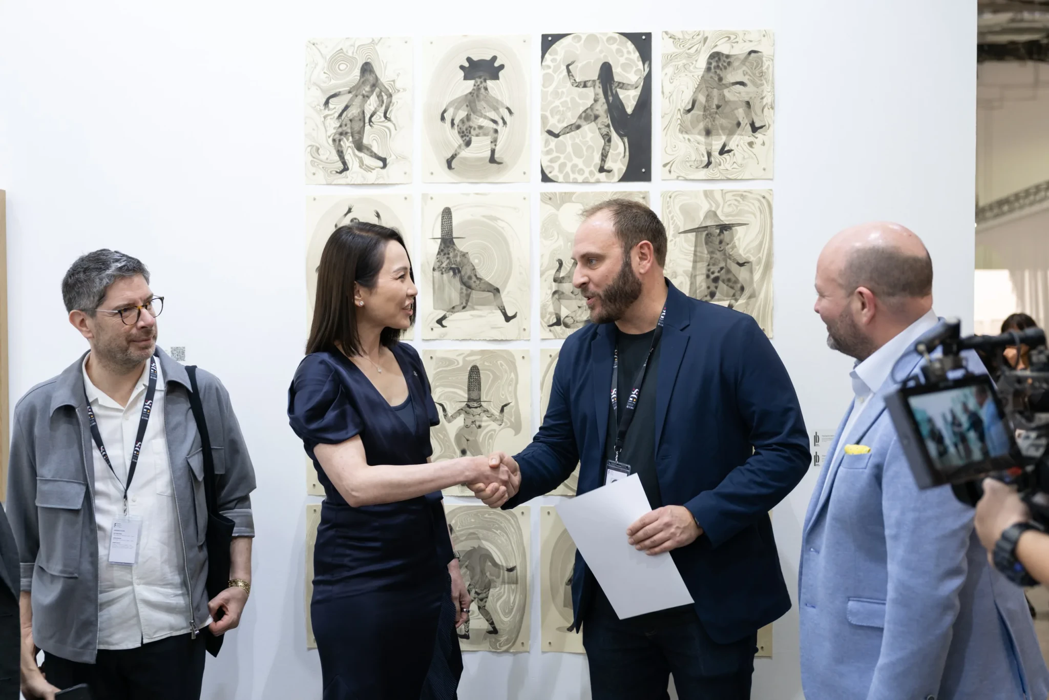 Alessio Antoniolli, Young Jin Yee, Gareth Brown, and Magnus Renfrew pictured for the ART SG FUTURES Prize Presented by UBS