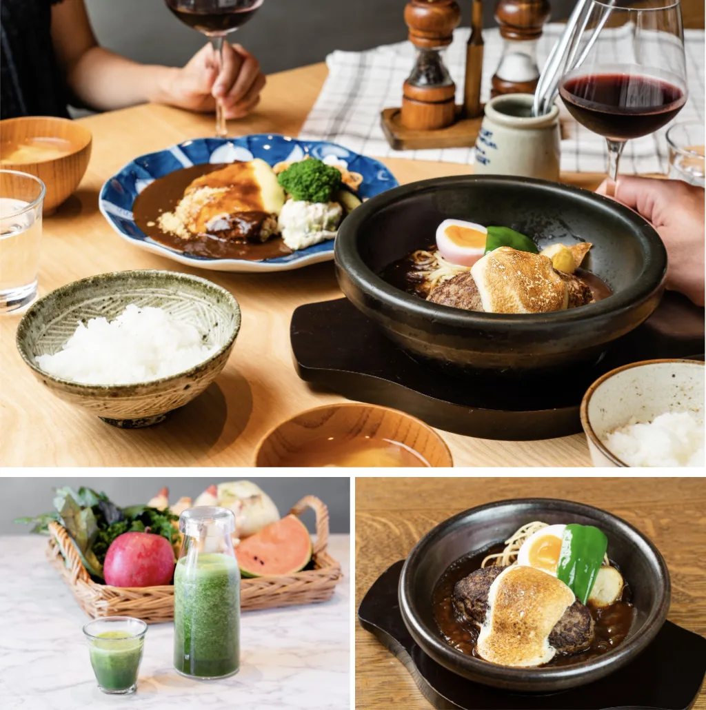 Dishes at one of Singapore's newest Japanese restaurants: a ramen bowl with soft-boiled egg and chashu, and a rice bowl with sauce, topped egg and garnish, acco