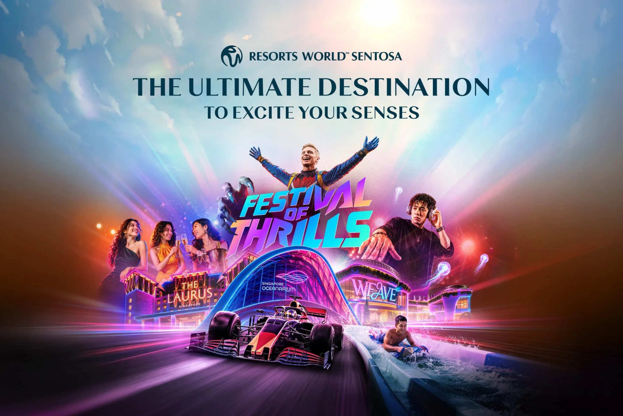 Smartphone Car Racing Racing Bulls Show Car at WEAVE, Resorts World Sentosa