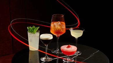 Race-week cocktails at The St. Regis Bar Singapore.