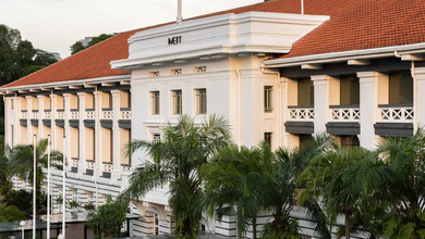 METT Singapore's heritage facade at Fort Canning.