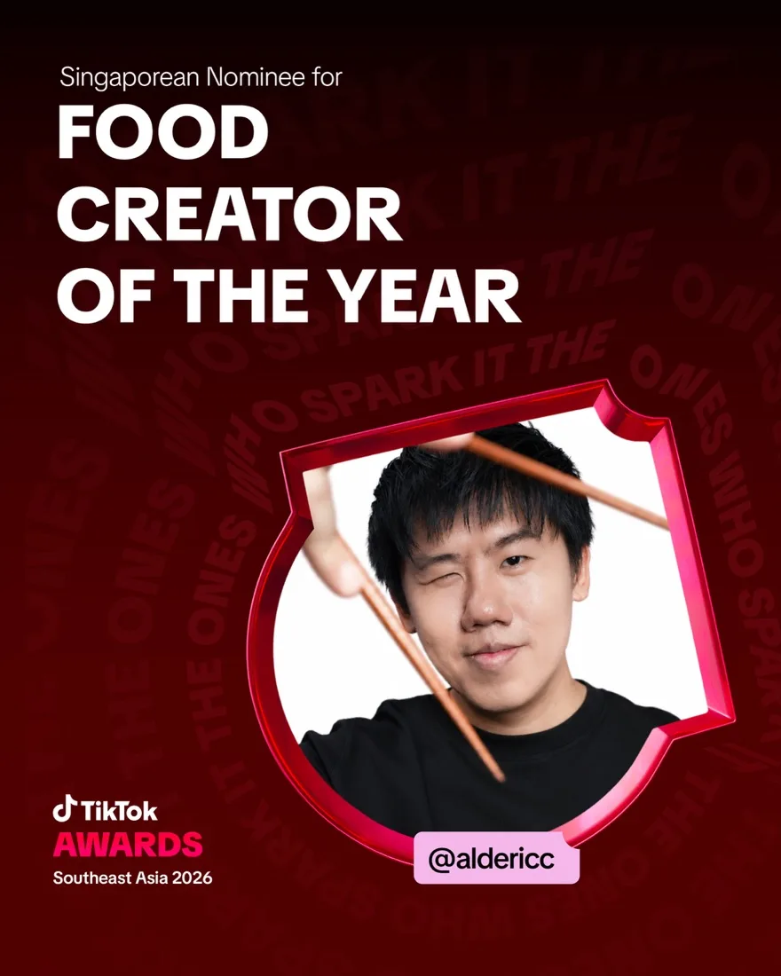 Alderic Teo (@aldericc), nominee for Food Creator of the Year