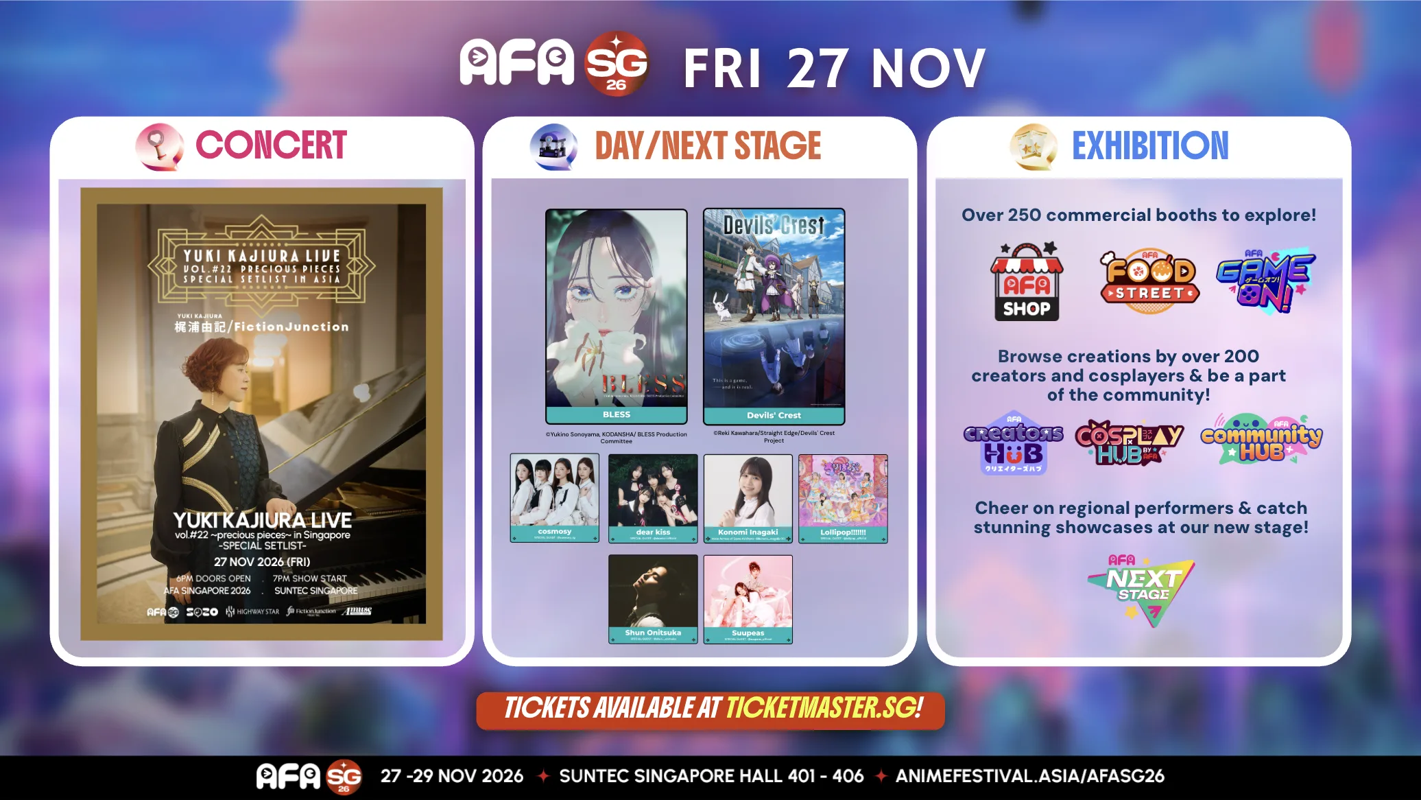 Programme overview for AFASG26 on Friday 27 November