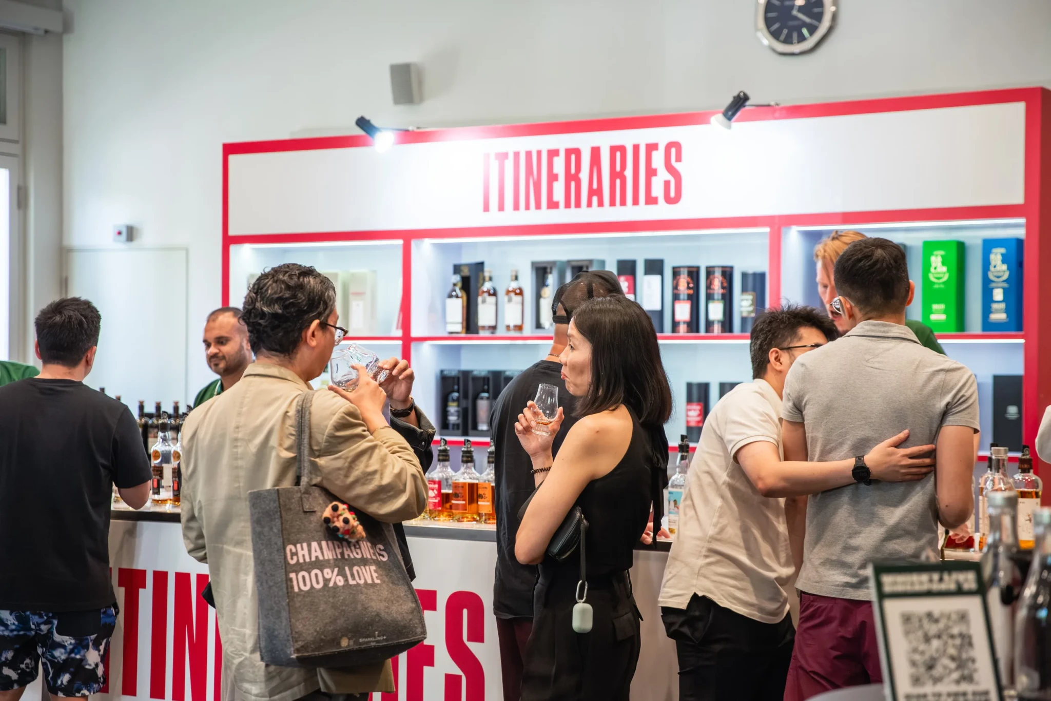 Visitors at the tasting stands at Whisky Live Singapore 2025