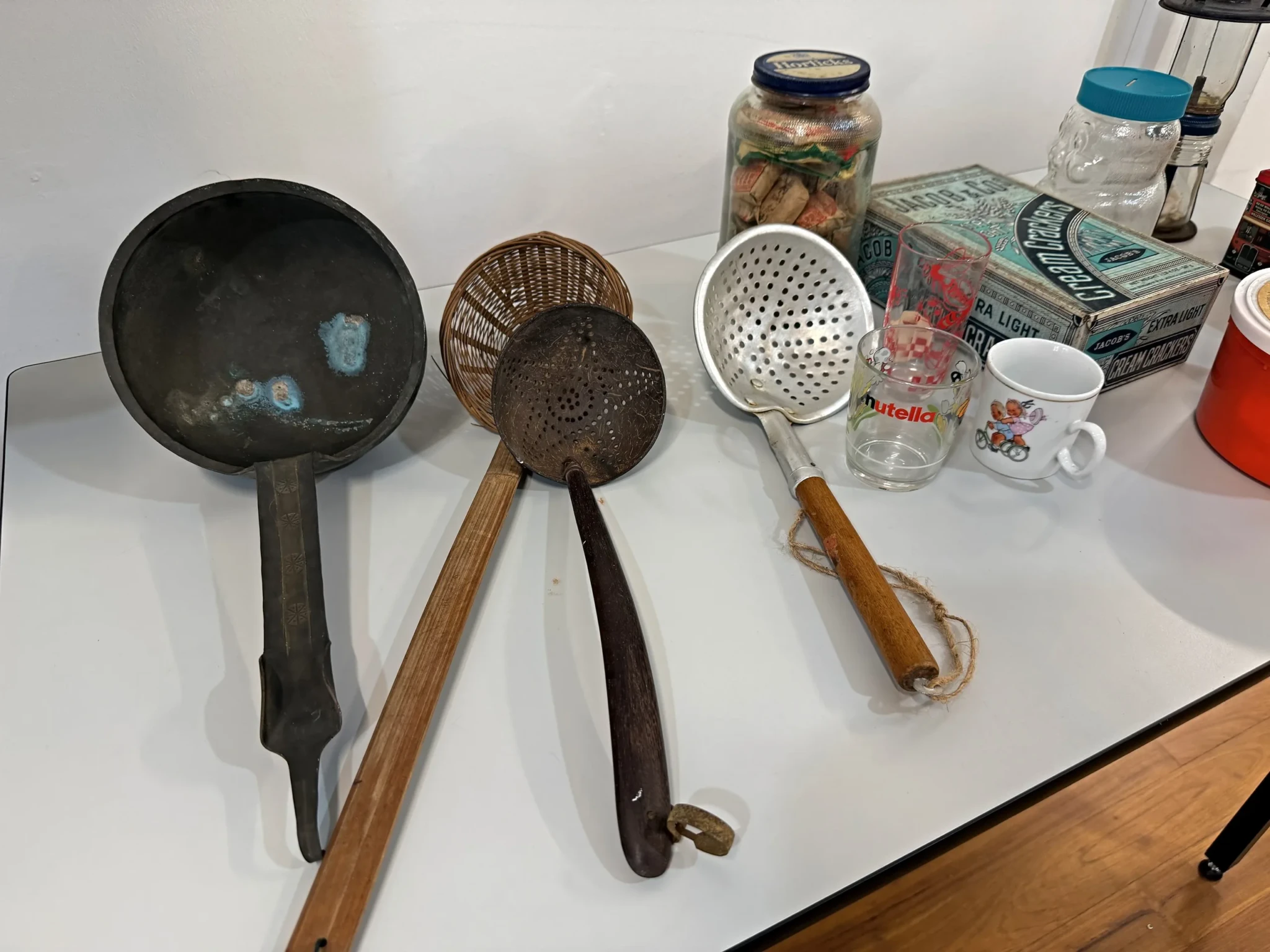 Old kitchen tools on display at SHIPPED!