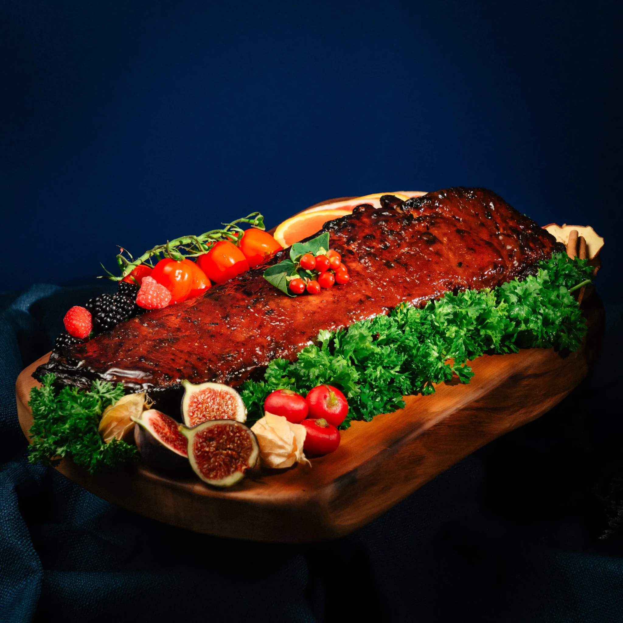 Holiday Barbeque-Glazed Iberico Pork Ribs