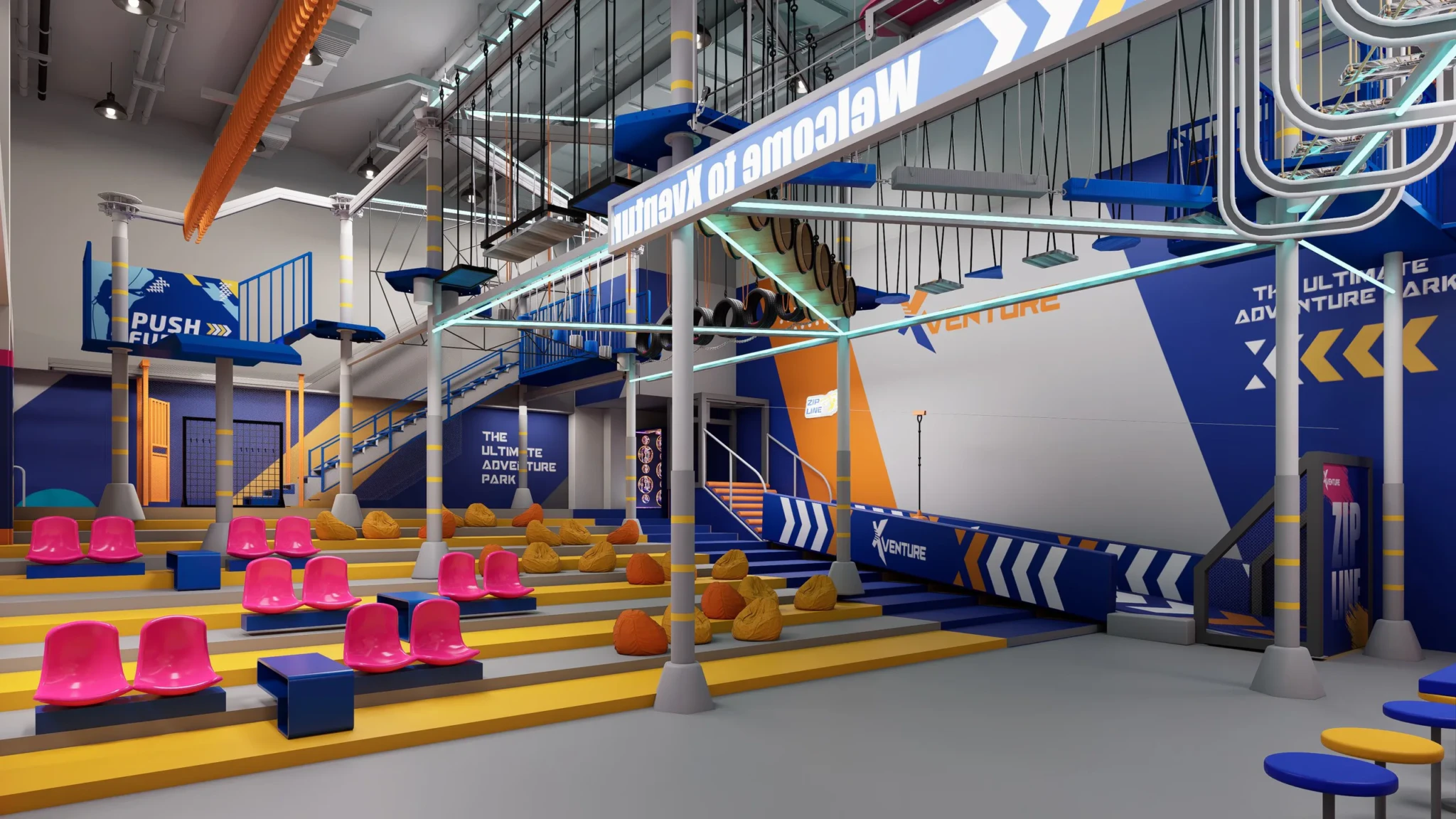 Artist's rendering of the Xventure Singapore ropes course